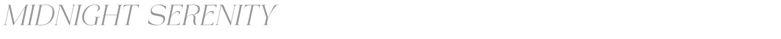Midnight Serenity font preview